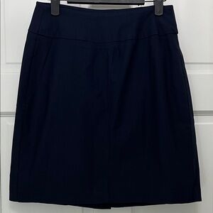 Lulu-B Navy Blue Performance Mini Skirt w/ Elastic Pull On Waist - Size 2
